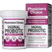Physician's Choice Vaginal Probiotic - Odor Control, PH Balance & Daily Feminine Health Support With Cranberry And Prebiotics For Women, Free Shipping, For Women, Quick Ship Items - Không có hương vị - Xem 1
