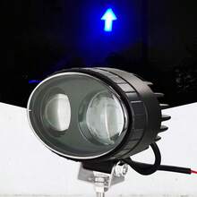 Luz LED de para Montacargas, 20 W, Luz de Respaldo, Límite de Zona de Almacén, Luz de Advertencia Azul - Negro - Ver 1