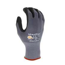 MaxiFlex PIP 34-874/L Maxi Flex 34874 - Guantes de espuma con revestimiento de palma de nitrilo, gris, talla L (paquete de 12)(Large (Pack of 12) Gris) - Tipo 2 - Ver 3