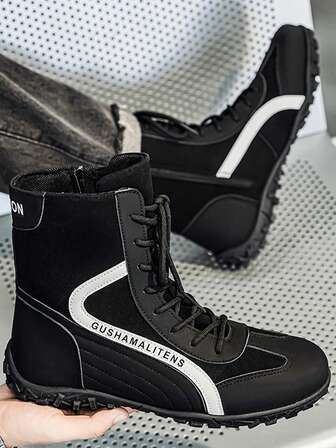 Men's Sports Shoes, High-Top Work Boots, Slip-Resistant Work Shoes, Casual Sports Fashion Shoes, Outdoor Men's Shoes