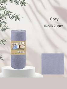 1 rolo com 20 peças, lenços umedecidos reutilizáveis, rolos de toalha de cozinha para uso doméstico, panos de prato, alternativas multifuncionais, adequados para sala de estar, quarto e cozinha.