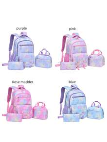 1 Set Zaino con Stampa Medusa, Design Multi-Tasca, Cinghie Regolabili, Chiusura con Doppia Cerniera, Ampia Capacità, Adatto per Uso Quotidiano e Scolastico, Regalo per il Ritorno a Scuola