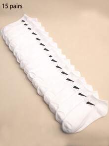 3/6/9/15 perechi șosete unisex multicolore, șosete respirabile la gleznă, șosete casual cu croială joasă, stil minimalist care absoarbe umezeala, potrivite pentru toate anotimpurile și ocaziile - Multicolor - Vizualizare 32