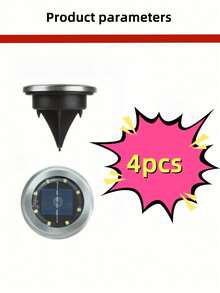 1/4/12 Stücke Solar Bodenleuchten - Wasserdichte Außen Landschaftsbeleuchtung für Weg, Garten, Rasen und Gehwege Heim-Dekoration - 8 LEDs Solar-Diskleuchten