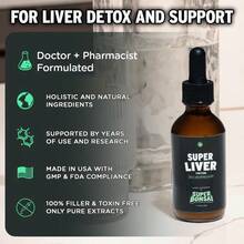 SuperBonsai Super Liver - Natural Ingredients With Milk Thistle And Dandelion Root - Daily Liver Support And Detox - GMO Free, Gluten Free, Vegan - Khác - Xem 6