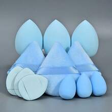 12 件装 Purezza PU 美妆蛋套装，低过敏性，不含乳胶，不油腻，适合所有肤质，无香型化妆海绵，面部化妆海绵，价格实惠，情人节礼物，廉价商品，旅行必备，房间装饰，情人节礼物，廉价小物，房间，1 美元商品，度假必备，女士礼物，卧室，情人节，99 美分 - 隨機顏色-12pcs套裝 - 查看 5