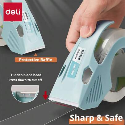 Shipping Packaging Tape Set With Cutter & Tape, 1.9 Inches X 43.8 Yards (Approx. 4.8 Cm X 40 M), For Packaging, Shipping, And Mailing. Quiet And Smooth, No Splitting Or Tearing.