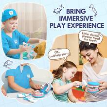 Lehoo Castle Doctor Kit For Toddlers 3-5, Kids Dentist Play Set, Toys For 3 4+ Year Old Girls, Pretend Play For Toddlers 2-4, Kids Doctor Playset, Medical Kits For Boys 3