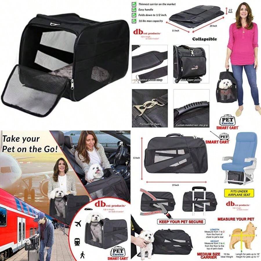 DBest Productos Pet Smart Cart, , , 1(Negro M) - Tipo 3 - Ver 1