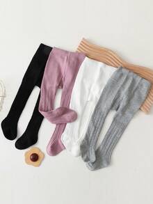 4 chiếc quần tất bé gái thiết kế đáy quần lớn đơn giản, thích hợp cho bé 0-3 tuổi - Nhiều màu - Xem 9