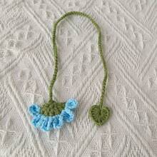 1pc Handmade Crochet Flower Bookmark Handmade Daisy And Sunflower Bookmark Artisan Crafted Reading Accessory, Perfect Gift For Book Lovers, Home Decor Office Supplies, Set Of 1 - Multicolor - View 11