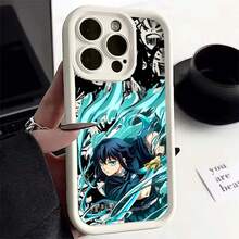 Custodia compatibile con 17 16 15 14 13 12 11 Pro Max 17 Air 16E 15 Plus, custodia con Tanjirou Zenitsu Inosuke Anime, custodia compatibile con 17, custodia 17 Pro, custodia 17 Pro Max