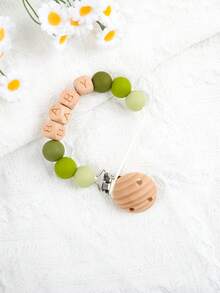 1pc Customized Silicone English Letter Wooden Bead Keychain, Customized Name, Customized Gift, Customized Anti-Lost Chain, Customized 2-6 English Letters,Customized Keychains & Accessories,End Of Summer,Apparel Accessories,Halloween Edit,Boyfriend,Girlfriend,Family,Friends - Anti-lost Chain Clip - View 28