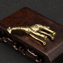 1 Piece, Brass Giraffe Statue Decoration, Antique Bronze Craft Ornament, Room Decoration, Home Decor, Scene Arrangement, Christmas Tabletop Decoration, Halloween Decoration, Autumn Home Collection Figurine Christmas Decorations Home Christmas Gifts Christmas Decor - Giraffe - View 7