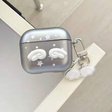 苹果蓝牙耳机保护套，翅膀和星星图案，防刮擦防震