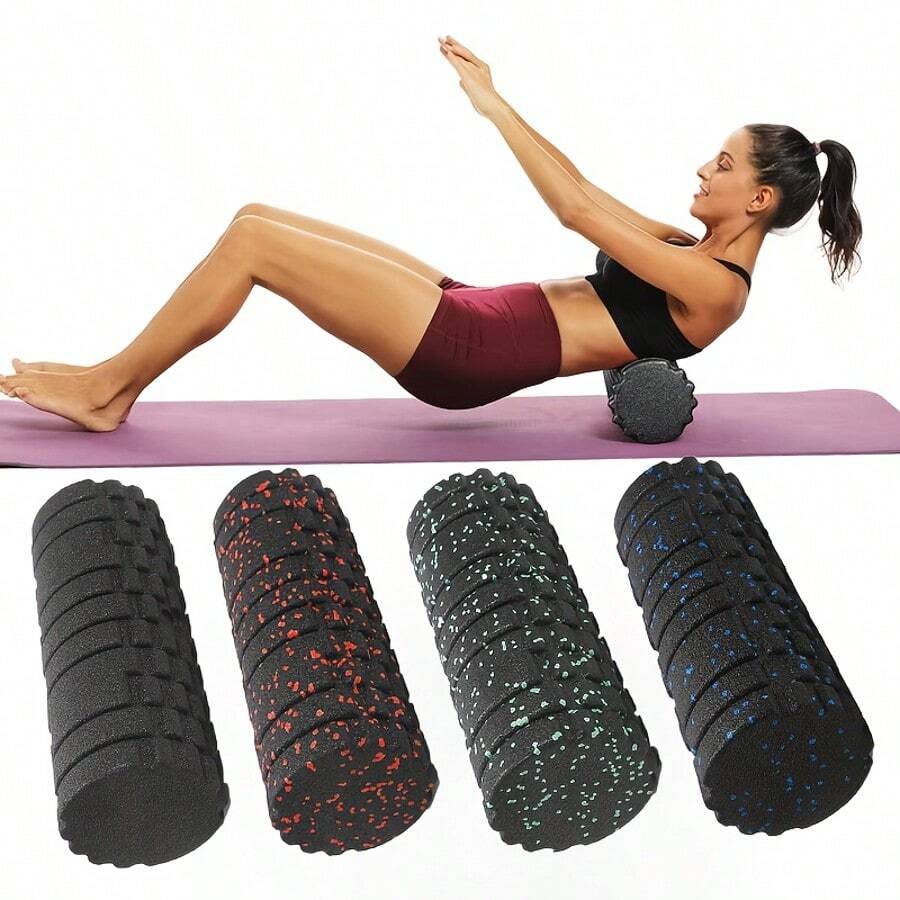 Con lăn xốp tập thể dục 1 mảnh, Bánh xe massage EPP Yoga, Máy massage toàn thân mật độ cao cho lưng, chân, đùi, Thích hợp cho phòng tập thể dục tại nhà, Yoga, Pilates và phục hồi sau khi tập luyện - Thư giãn và tăng cường độ dẻo dai cho gân, Vận hành bằng tay, Thiết bị tập thể dục | Con lăn xốp EPP, Phụ kiện thể thao, Thiết bị thể thao thời trang, Thiết kế công thái học, Lý tưởng cho người đam mê thể dục và yoga