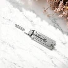 Stainless Steel Key Decoder 2 In 1 Precision Hook & Pick SS001 Lock Decoder O-Ring Pickup Maintenance Hand Kit Joint Press Kit Box Gear Wrench Trucking Repair Tool Car Accessories Cobalt Impact Hex Head Allen Set - 1 - 查看 6
