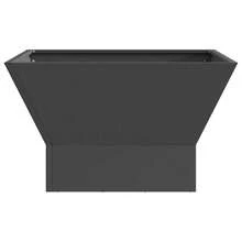 vidaXL Glut Schwarz 60 x 60 x 35 cm Stahl