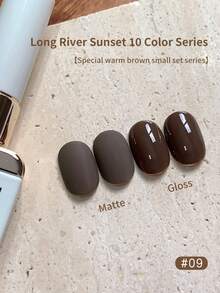 annies 12ml Esmalte de uñas en gel de la serie Sunset de Changhe para otoño e invierno, autonivelante, con brillo explosivo, unicolor, cuentas de vidrio y efecto ojo de gato, semi-permanente