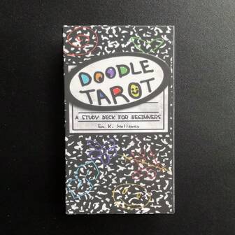 涂鸦塔罗牌，有趣的算命纸牌游戏，家庭聚会娱乐游戏卡 78 张塔罗牌