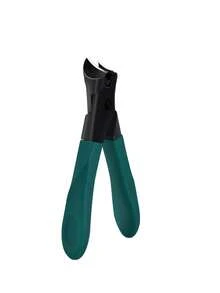 现代不锈钢趾甲钳，25° 角刀片 - 防溅设计，适用于厚指甲/嵌甲，符合人体工程学的防滑手柄，黑色和绿色（假日绿手柄） - 足部护理工具 - 彩色 - 查看 21