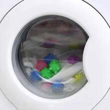 1 件洗衣球，洗衣机清洁球，魔术 PVC 摩擦去污防缠绕衣物保护洗球 - 彩色 - 查看 6