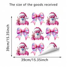 Cute & Funny Christmas DIY Self-Adhesive Removable Decorative Stickers, Suitable For Living Room, Bedroom, Dining Room, Study, Bathroom, Door, Window, Glass, Refrigerator, Cup, Computer, Table And Other Smooth Surfaces