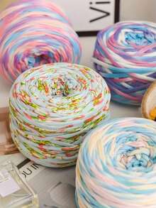 1 Gói Sợi Áo Phông Ombre, Cỡ Lớn 300g/Gói - Rộng 2cm, Sợi Dệt Kim, Mềm Mại, Đa Năng, Thích Hợp Cho Thủ Công DIY, Có Thể Dùng Để Móc Và Dệt Túi, Gối, Búp Bê, Chăn Đựng Đồ, Dép Đi Trong Nhà, Các Dự Án Móc Len, Nhiều Màu Sắc Có Sẵn, Sợi Nhiều Màu, Sợi Polyester, Sợi Acrylic, Sợi Móc Len, Sợi Thủ Công, Cuộn Sợi Sống Động, Vật Liệu Thủ Công Đa Năng, Phụ Kiện Và Vật Tư Dệt - Nhiều màu - Xem 3