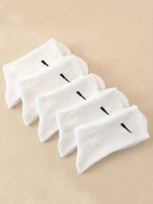 20/10/5 pares de calcetines deportivos cómodos y transpirables para unisex, de estilo universal para todas las estaciones, en blanco y negro, adecuados para uso diario y al aire libre