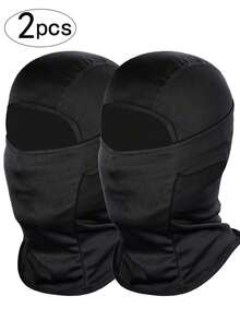 2pcs Men's Lightweight Balaclava Face Mask, Sun Protection Mask Suitable For Motorcycle, Skiing And Other Sports - Nhiều màu - Xem 1