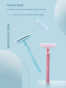 Multi-Color Skin Cleansing, Armpit & Leg Hair Removal Razor, Manual Hair Removal Tool - Multicolor - View 4