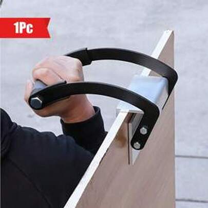 Durable Metal Handle Grip Board And Drywall Carrier - Non-Slip Handle, Black