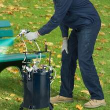 Tanque de presión para pintura en aerosol , 10 l/2,5 galones,30 L/8 galones, dos boquillas de 1,5 mm + 4 mm, dos pistolas de pintura en aerosol, 60 psi máx., 70 psi máx.,  para la industria, la decoración del hogar, la arquitectura, la construcción, la pintura automotriz - 30 litros - Ver 9