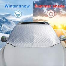 YITUMU Magnetic All-Season Car Windshield Cover – Waterproof & Windproof Frost Protector And Sunshade, Thick Oxford Fabric, Universal Fit For Cars, SUVs & Trucks