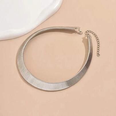 قلادة دائرية هندسية بتصميم بسيط وأنيق، تصميم متعدد الاستخدامات مناسب للحفلات والهدايا والولائم والاستخدام اليومي