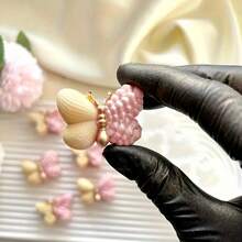 情人节蝴蝶巧克力硅胶模具，蝴蝶翻糖饼干模具，蝴蝶造型蛋糕装饰硅胶模具 - 半透明 - 查看 3