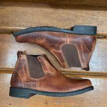 Women's Mateira Boot Reinforced Raw Leather For Work And Tours Rodeo Vaquejada Cavalgada - 鏽棕色 - 查看 8