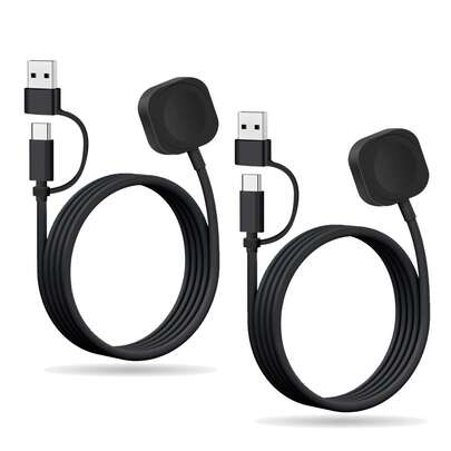 حزمتان من شواحن ساعة أبل المتوافقة مع ، متوافقة مع شاحن ساعة آي ووتش 1 متر، هدية مغناطيسية، ضروريات السفر، متوافقة مع سلسلة ساعة آي ووتش 11/10/9/8/7/6/SE/SE2/5/4/3/2، الترا/SE