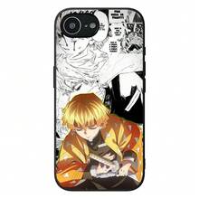 Custodia protettiva per Apple 16, 11, 15 Pro Max, Plus 7, 8, 16Plus, 15+, 8+, 16E, XR, compatibile con 17, 17 Pro, 17 Pro Max, con stampa di Tanjirou e Nezuko