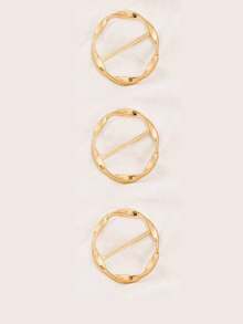 Multifunction Metal Scarf & Accessory Clips With Geometric Shapes - Elegant Fashion Accessory For Scarves, T-Shirts, And Belts, Suitable For Any Occasion