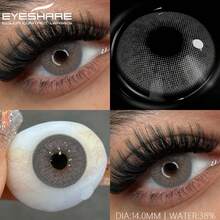 Eyeshare 1 对自然色隐形眼镜 Pupilentes 彩色隐形眼镜，适合眼睛 14.0 毫米，适合婚礼和情人节，1 年一次性 - 年拋 - 查看 5
