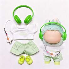 Ubranka dla ślicznej lalki , zestaw ubranek z wieloma akcesoriami, ekskluzywny, uroczy strój dla entuzjastki lalek, odpowiedni dla lalek o wielkości 6,69 cala, tylko ubranka, idealny prezent na święta