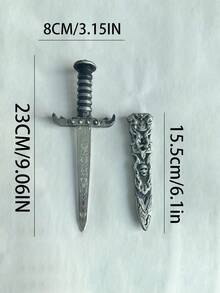 1 pieza Espada broadsword de arma vikinga medieval, decoración de disfraz de Halloween para amigos