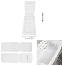 Almohada de Bao, Almohada de Colchn de Bao de SPA de Cuerpo Completo Almohada de Baera Acolchada con Transpirable - blanco - Ver 1