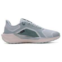 Nike Giày chạy bộ nam AIR ZM PEGASUS 41 GTX, Thân giày bằng vải, Thoáng khí, Thoải mái, Đệm êm ái, Giày cổ thấp hàng ngày FQ1356-007 - Đá bọt nhạt/bạc/vàng trắng/đá sa thạch bạc đỏ/xanh lá cây - Xem 2