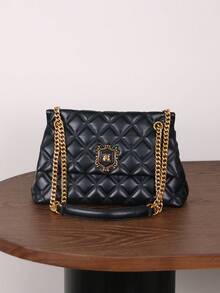 2025 新款时尚奢华女包，百搭优雅绗缝链条单肩包，高品质大容量通勤托特包 - 彩色 - 查看 13