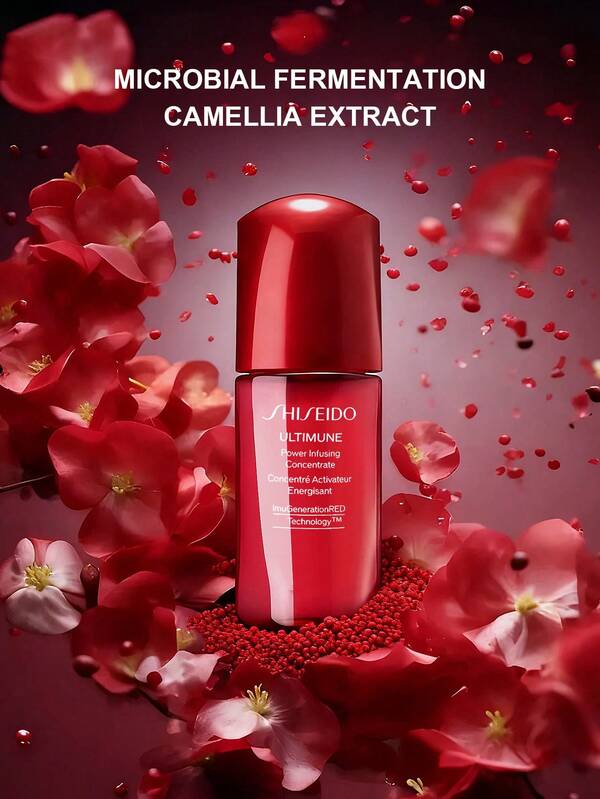 Shiseido Ultimune Power Infusing Anti-Aging Serum – serum przeciwstarzeniowe, serum przeciwzmarszczkowe, serum ujędrniające, serum nawilżające, serum regenerujące skórę, serum do skóry wrażliwej, szybko wchłaniająca się konsystencja, opakowanie podróżne – 10 ml/0,34 uncji