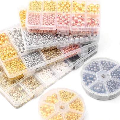 CCB Spacer Beads Jewelry Making Supplies Assorted Styles DIY Beading Accessories Kit