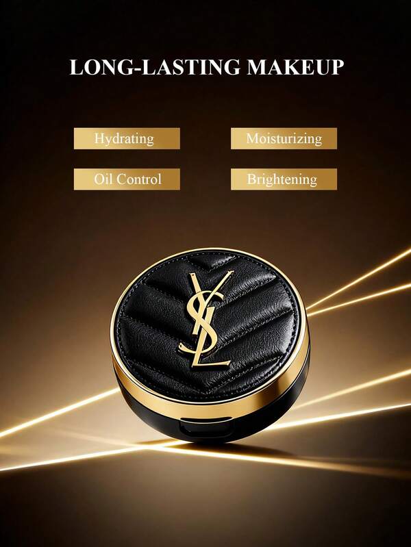 Yves Saint Laurent Rubor en polvo de cobertura alta y larga duración, Make Me Blush 24H, tamaño de viaje. LE CUSHION ENCRE DE PEAU LUMINOUS MATTE CUSHION FOUNDATION #B20 5g/0.17oz