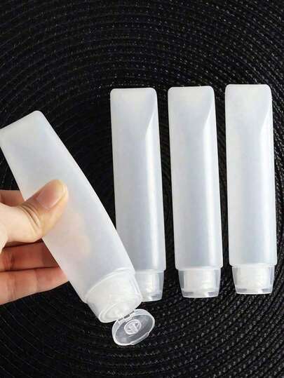 30ml/50ml Portable Travel Bottles Set, Refillable Plastic Squeeze Leak-Proof Containers, Travel Essentials For Shampoo, Lotion, Toner, Cosmetics, Conditioner, Suitable For Travel, Dorm, Camping, Back To School